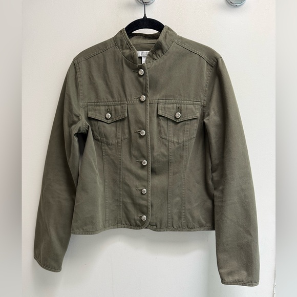 GEOFFREY BEENE Sport Women’s Hunter Green Long Sleeve Jacket - Size 4 - Picture 6 of 7